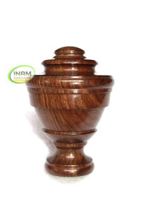 Beau et design fait à la main Extrémités de rideaux en bois, fleuron décoratif - Product Image 2