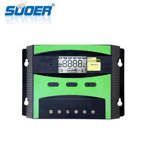 Suoer 12V 24V 50AソーラーパネルインテリジェントPwmソーラー充電コントローラー