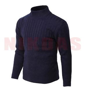 Otoño Invierno Hombres Slim Fit O-cuello Fleece Knitted Pullover Sweater Plus Size Solid Casual - Product Image 2
