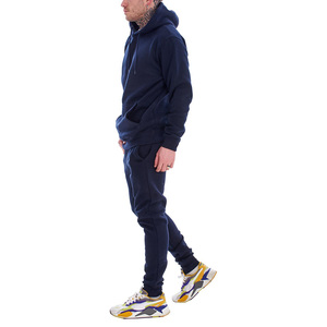 OEM solid color heavy cotton fleece muscle fit Gym tracksuit jogger casual workout training tracksuits for men - Product Image 2