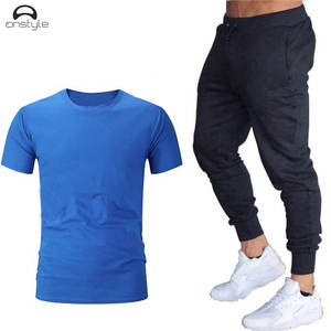 Ropa de fitness Conjuntos deportivos para hombres Sudadera con capucha rosa de algodón de manga larga con chándal joggers - Product Image 2