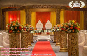 เสาคริสตัลทรงขวดแต่งงาน,เสาคริสตัลสำหรับตกแต่งเวทีงานแต่งงานแบบโบราณ - Product Image 3