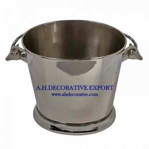 Seau à glace en acier inoxydable de qualité supérieure, seau à champagne personnalisé en métal, mini seau à glace en acier inoxydable pour vin, champagne et boissons - Product Image 5