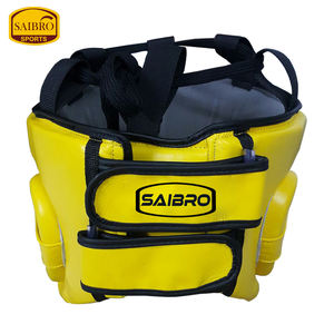 อุปกรณ์นิรภัยสำหรับเล่นกีฬา OEM & ODM ทำจากหนังแท้ป้องกันศีรษะสำหรับต่อยมวยโลโก้ตามสั่ง - Product Image 2