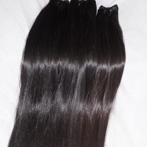 Ham işlenmemiş tapınak saç hint manikür hizalanmış bakire saç demetleri kapatma 7x7 Frontal düz dalgalı vizon satıcı ücretsiz örnek - Product Image 1