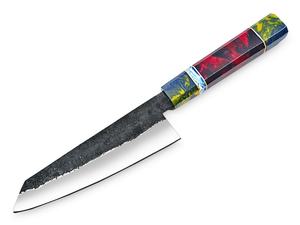 Cuchillo de Cocina de Acero Inoxidable de Primera Calidad para Chef con Hoja para Carne Microdentada de 4.5 Pulgadas, Diseño Minimalista y Mango de Madera - Product Image 2