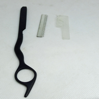 Ciseaux de barbier professionnels pour la coupe de cheveux, ciseaux à effiler élégants pour salon de coiffure, kit de ciseaux à bord rasoir 6,5'' NRZA