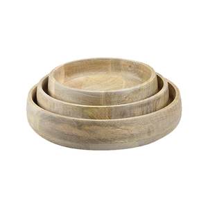 Bol en bois rustique de haute qualité 100%, en bois de teck véritable pour la salade ou les fruits par l'artisanat pour petite taille et vente - Product Image 3