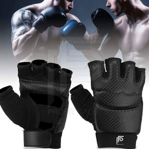 Gants MMA personnalisables en cuir pour adultes fabriqués avec votre propre logo pour les arts martiaux et la boxe - Product Image 4