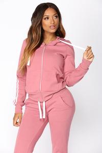 Conjunto de chándal para mujer, Top corto, ropa deportiva con capucha, chándal de dos piezas - Product Image 5