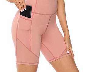 Pantalones cortos informales para hacer ejercicio, Yoga, con bolsillos laterales, venta al por mayor - Product Image 2