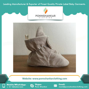 2021 Hot Selling Baby Boy Boots Pure Organic Cotton Baby <b>Booties</b> with Different Color - Product Image 6