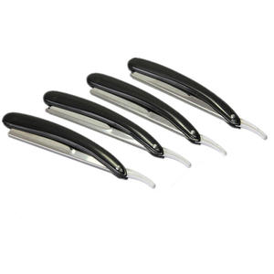 อุปกรณ์ดูแลความงามที่วางมีดโกนพับได้ไม่มีใบมีด,ที่โกนหนวด CE สแตนเลสสตีลคุณภาพสูงนำกลับมาใช้ใหม่ได้แบบตรงเกรด A + - Product Image 5