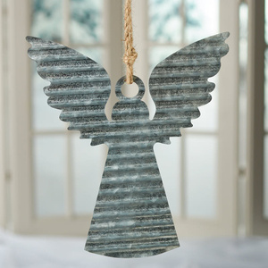 Décoration d'arbre de noël en métal, 8 pièces, utilisation, ornement suspendu, avec corde à linge galvanisé, arbre de noël - Product Image 2