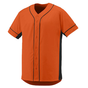 Maillot de baseball personnalisé pour homme, blanc, manches courtes, boutons sur le devant, respirant, en polyester, nom de l'équipe imprimé - Product Image 3