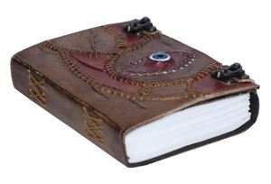 Hocus Pocus Book of Spell Journal ดีไซน์ตาเขียนสมุดบันทึกงานประดิษฐ์ทำมือจากผ้าฝ้ายรีไซเคิล120หน้าเปล่าว่างเปล่า - Product Image 4