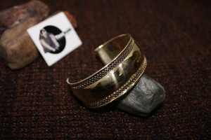 Brass <b>Cuff</b> Bangle <b>Bracelet</b> Fancy Design <b>Fashion</b> Jewelry for Women and Unisex for Gifting Cufflinks or Woven Cufflink - Product Image 3