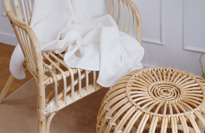 Grande chaise en rotin naturel écologique, 10 pièces, décor de maison/meubles en rotin faits à la main - Product Image 3