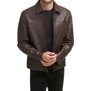 Chaqueta de Motocicleta de Cuero Genuino Suave Marrón para Hombre y Mujer, Diseño Personalizado con Logotipo, Precio de Fábrica PIHA SPORTS - Product Image 1
