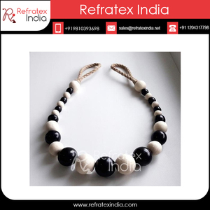 Gorgeous and Custom Packaging Wooden <b>Curtain</b> <b>Tieback</b> By Refratex India Made in India <b>For</b> Wooden <b>Curtain</b> Holder - Product Image 5