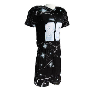 Camisetas y pantalones cortos de lacrosse profesionales OEM, ligeros y duraderos, nombre y número personalizables, MOQ bajo para ropa de fútbol - Product Image 1