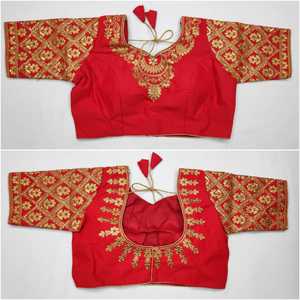 Designer Party Wear Long Sleeve or Sleeve Attached Insides Lace Border Embroidered and Stone Work Plus Size and All Colors Surat ApparelGarment - Product Image 2