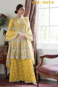 Индийское платье, тяжелая сетка, Анаркали, сальвар камиз, Длинные свадебные костюмы