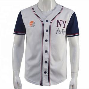 Uniforme de camiseta de béisbol personalizado 2023 para hombres y jóvenes, ropa deportiva de diseño de seis botones sublimada de alta calidad, opción de talla grande - Product Image 3