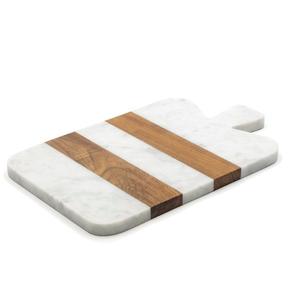 Planche à découper en bois, marbre et bois, ustensiles de cuisine en bois, pizza, fromage, poignée pour taille personnalisée, vente en gros 1 pièce - Product Image 2