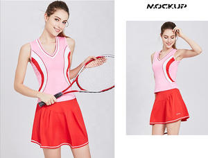 Vestido de Tenis sin Mangas de Alta Calidad, Ligero, Ajustado, de Secado Rápido, con Cuello Alto, 100% Poliéster - Product Image 5