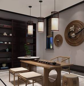 Plafonnier suspendu en rotin, Design d'intérieur, tendance, européen 2021 - Product Image 2