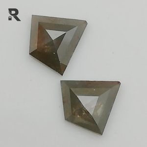2.36 CT ธรรมชาติหลวมสีเทาเรขาคณิตตัดเพชรประกายเพชร - Product Image 5