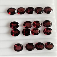 Gemas de granate natural para fabricación de joyas, joyería en todas las formas y tamaños