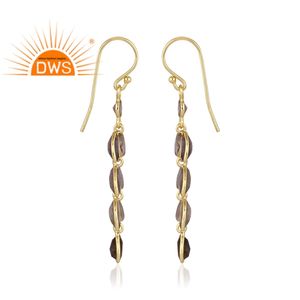 Pendientes de plata de ley 925 hechos a mano con forma de hoja de Gema labradorita Natural, para mujeres - Product Image 3