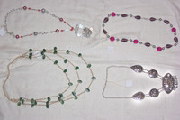 Collier perlé de mode unisexe à la mode classique avec accessoire de chaîne à maillons hexagonaux pour les fêtes de mariage ou les fiançailles