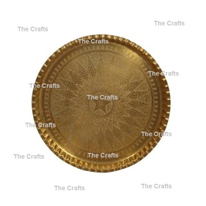 Plato de bandeja de servicio martillado de metal a granel con plato de servicio de restaurante de la más alta calidad a precios razonables - Product Image 6