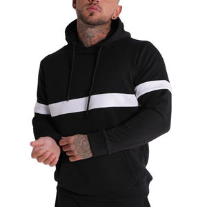 Sweat à capuche 100% coton pour hommes, Logo personnalisé, pull, Satin soie, chapeau, manches longues, Satin - Product Image 5