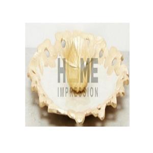 โลตัสเคลือบชิปและจุ่มมันวาวถาดที่มีชามดอกไม้ - Product Image 4