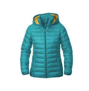 Chaqueta acolchada de Invierno para mujer, abrigo de bombardero transpirable, logotipo bordado, patrón sólido, forro de lana de nailon sostenible - Product Image 2