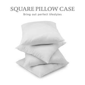 Cojín de poliéster cuadrado de 16x16 tejido hipoalergénico, inserto antibacterias, permeable al aire, apto para alergias, uso diario - Product Image 3