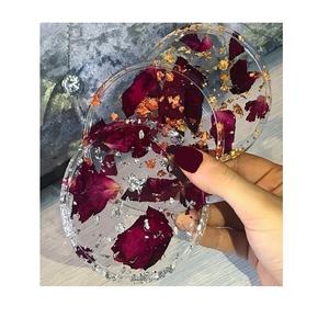 Resin Coaster Customized Size And Shape Cup And <b>Glass</b> Coaster Set For Home Hotel And Restaurant Usage - Product Image 2