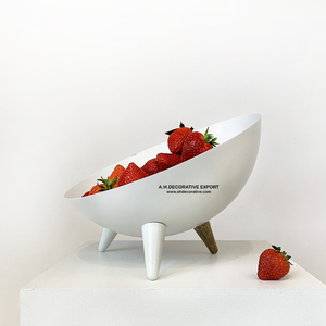 Cuenco de Metal decorativo para ensalada y palomitas, cuencos de servicio para Hotel y restaurante, novedad - Product Image 6