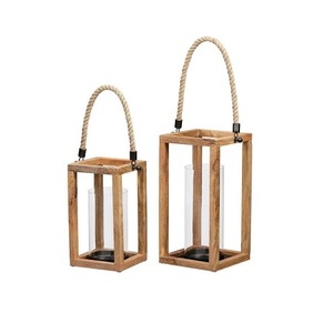 Juego de 3 faroles colgantes de tamaño y forma personalizados, farol colgante de metal y vidrio de primera calidad a granel - Product Image 3