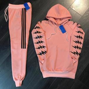 2024 NUEVO ESTILO diseño de rayas laterales precio al por mayor traje de jogging de algodón personalizado - Product Image 6