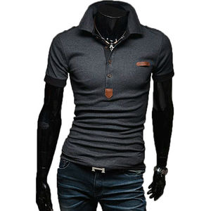 Polo de tela de algodón con cuello de pico para hombre, producto personalizado, venta al por mayor de fábrica de Pakistán, polo de golf - Product Image 4