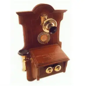 <b>Old</b> <b>Fashion</b> Antique Reproduction Wooden <b>Desk</b> telephone - Product Image 1