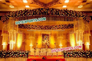 Traditional <b>Butterfly</b> Crystal Wedding Mandap Attractive <b>Butterfly</b> Style Crystal Wedding Mandap Sparkling Fiber Crystal Wedding M - Product Image 5