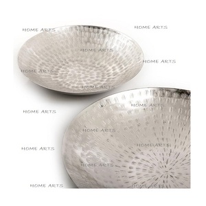 Ensemble de 2 bols de service à fruits secs en métal poli de différentes tailles, faits à la main, de forme ronde, pour la maison et le restaurant - Product Image 6