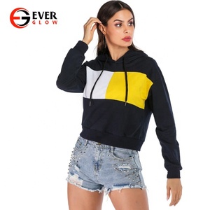 Stylish Fashion Slogan Winter Plus Size <b>Short</b> Cropped Top Women <b>Hoodie</b> Streetwear Casual Custom Logo Multi Colors - Product Image 4