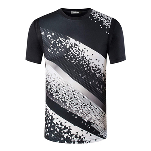 De alta calidad de secado rápido 100% de poliéster Color sólido para hombres en blanco fábrica liso Fitness Casual T camisas - Product Image 5